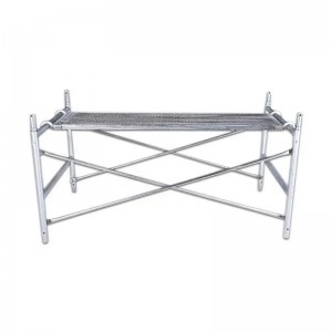 Galvanized scaffolding